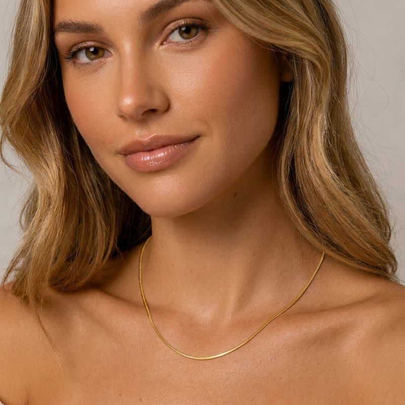 TaleClasp Steel Flexible Snake Chain Necklace - image 2