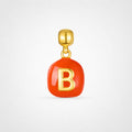 TaleClasp Steel Letter B Stackable Charm - Golden - image 0