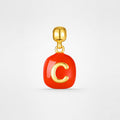 TaleClasp Steel Letter C Stackable Charm - Golden - image 0