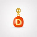 TaleClasp Steel Letter D Stackable Charm - Golden - image 0