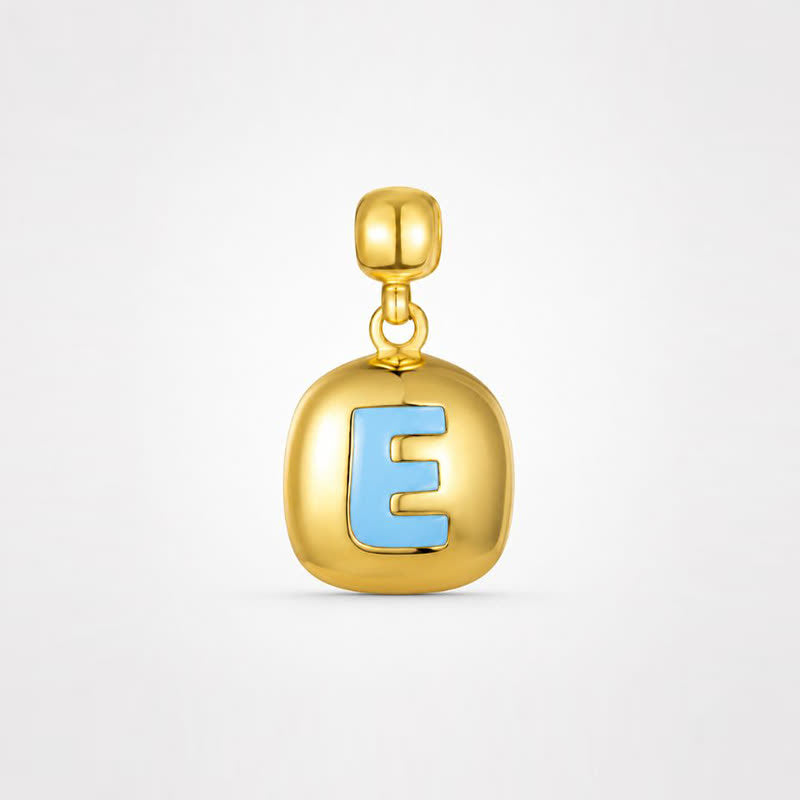 TaleClasp Steel Letter E Stackable Charm - Golden - image 0