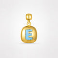 TaleClasp Steel Letter E Stackable Charm - Golden - image 0