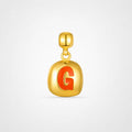 TaleClasp Steel Letter G Stackable Charm - Golden - image 0