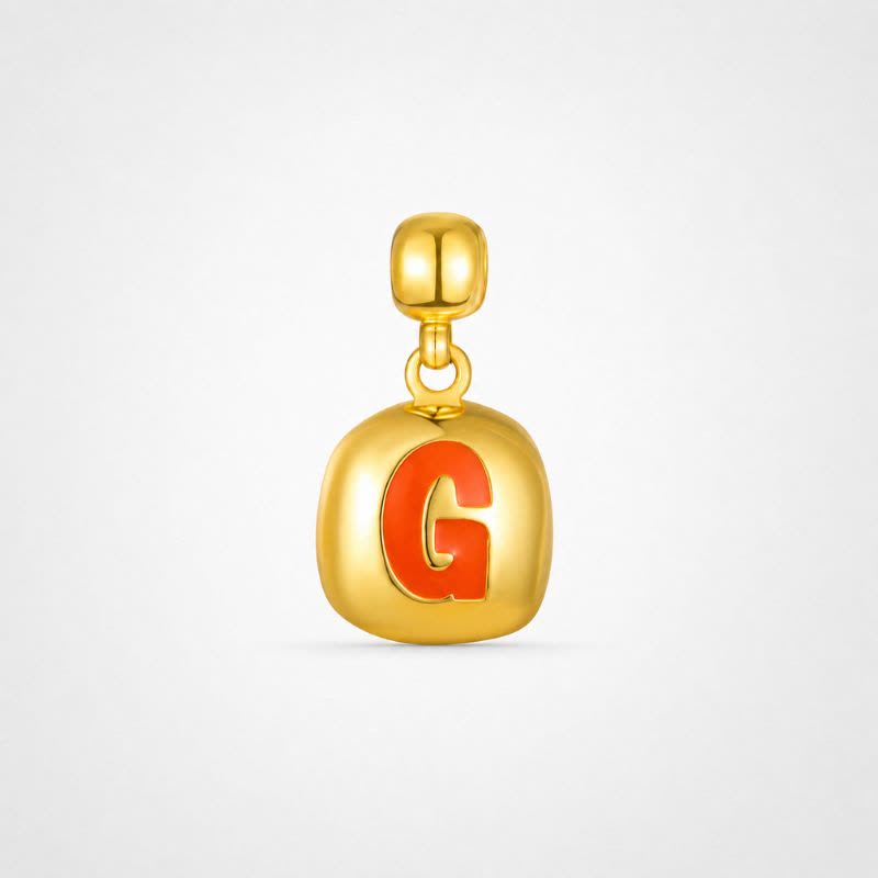 TaleClasp Steel Letter G Stackable Charm - Golden - image 0