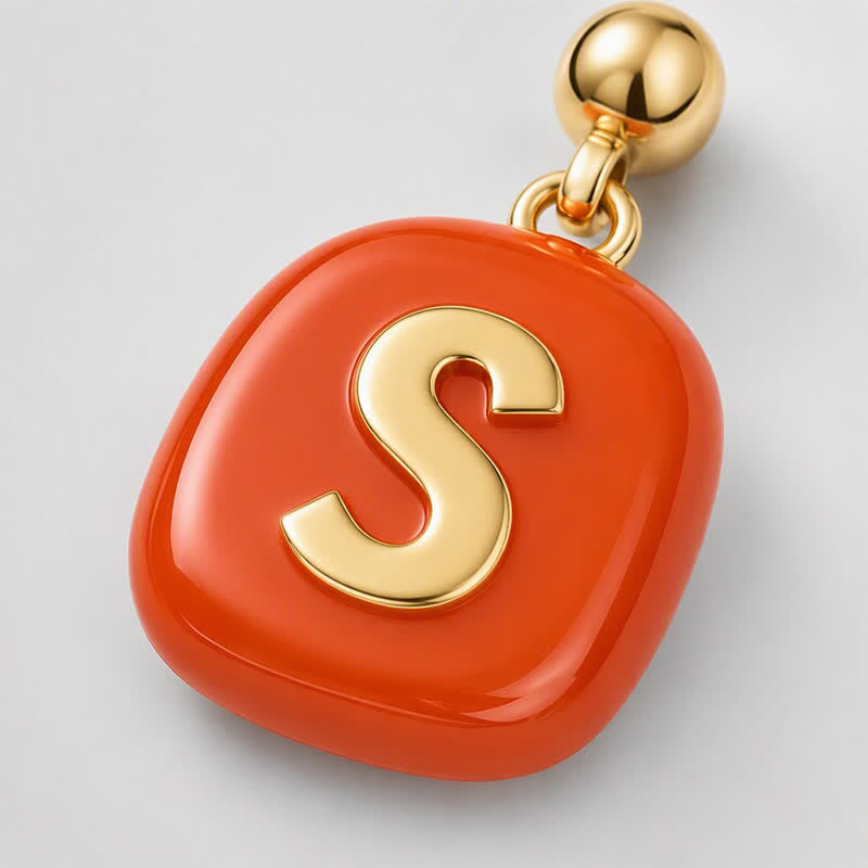 TaleClasp Gold Tone Letter S Disc Charm - image 3