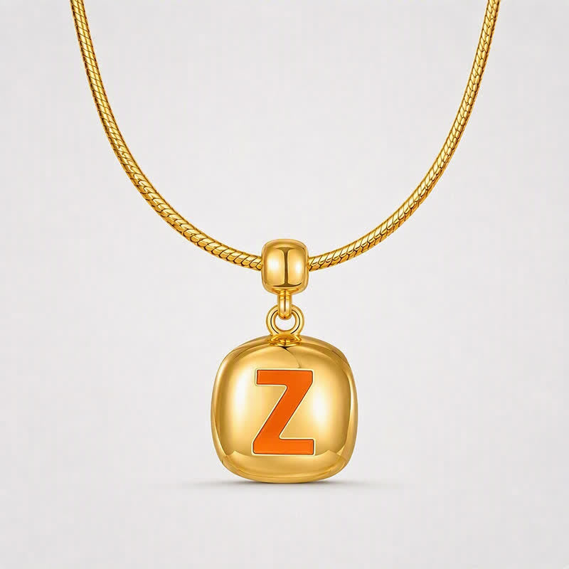 TaleClasp Minimalist Letter Z Gold Tone Disc Charm - image 4