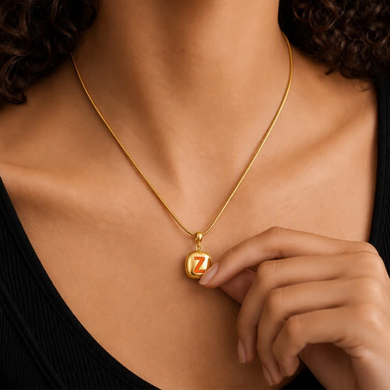 TaleClasp Minimalist Letter Z Gold Tone Disc Charm - image 1
