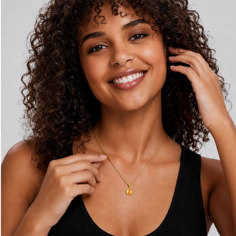 TaleClasp Minimalist Letter Z Gold Tone Disc Charm - image 2