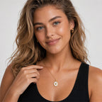 TaleClasp Taurus White Shell Gold Pendant Charm - image 2