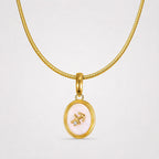 TaleClasp Sagittarius White Shell Gold Pendant Charm - image 4