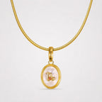 TaleClasp Capricorn White Shell Gold Pendant Charm - image 4
