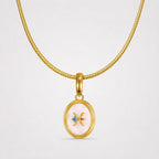 TaleClasp Pisces White Shell Gold Pendant Charm - image 4