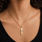 TaleClasp Golden Skateboard Blue Charm - image 1
