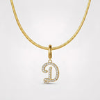 TaleClasp Letter D Gold Tone Arc Charm - image 4