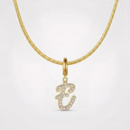 TaleClasp Letter E Gold Tone Arc Charm - image 4