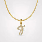 TaleClasp Letter F Gold Tone Arc Charm - image 4