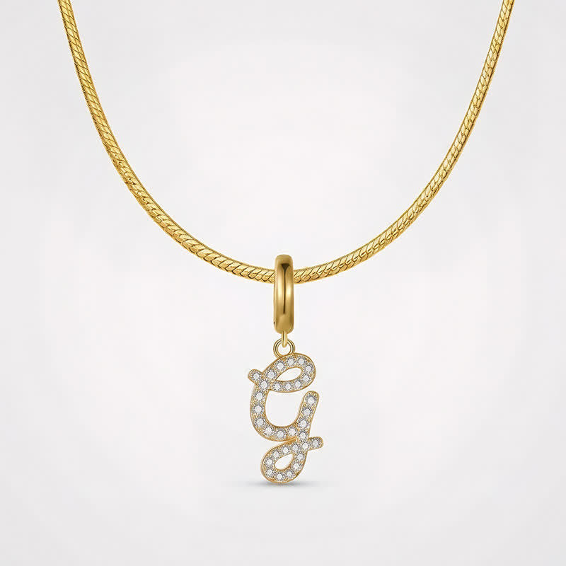 TaleClasp Letter G Gold Tone Arc Charm - image 4