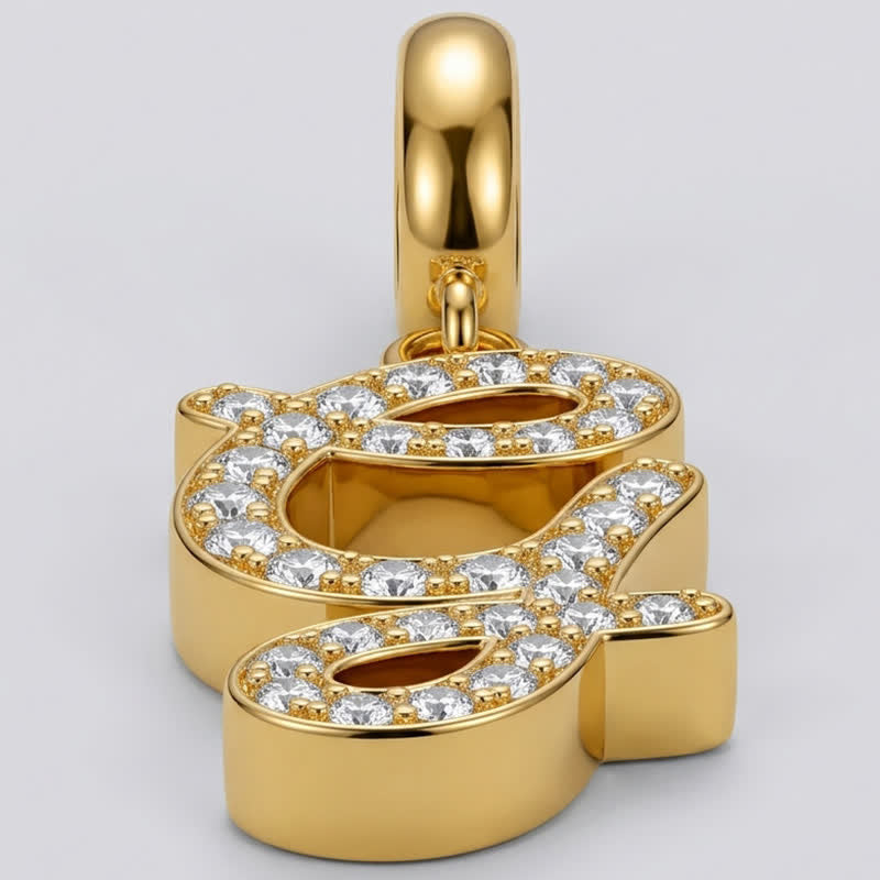 TaleClasp Letter G Gold Tone Arc Charm - image 3