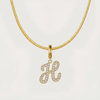 TaleClasp Letter H Gold Tone Arc Charm - image 4