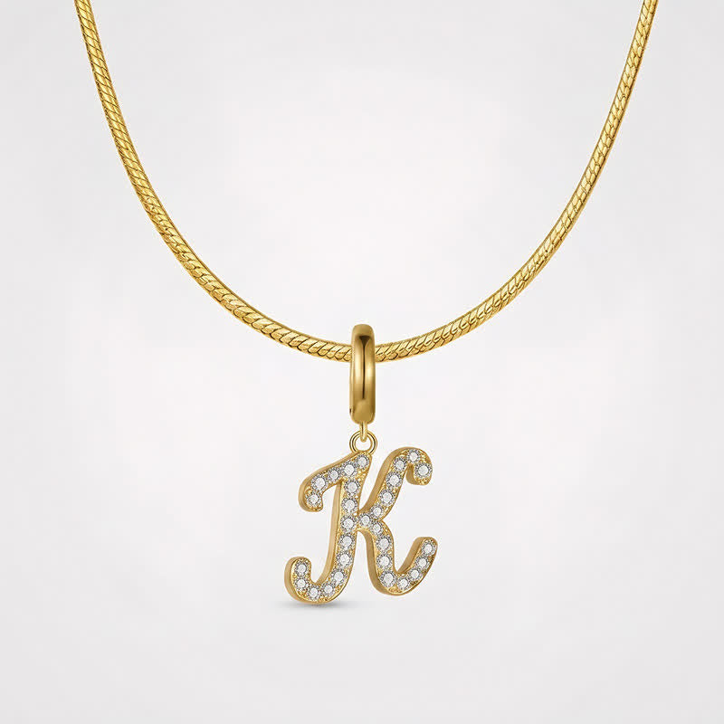 TaleClasp Letter F Gold Tone Arc Charm - image 4