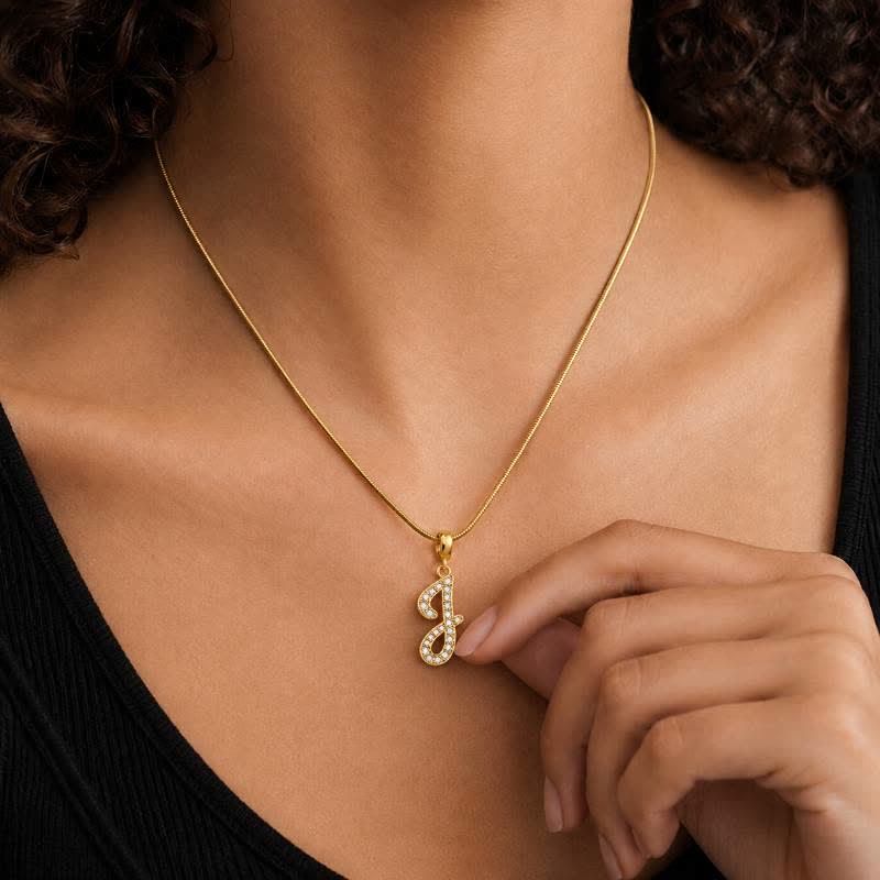 TaleClasp Letter J Gold Tone Arc Charm - image 1