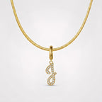 TaleClasp Letter J Gold Tone Arc Charm - image 4