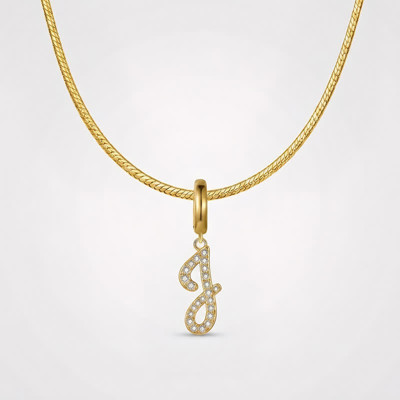 TaleClasp Letter J Gold Tone Arc Charm - image 4