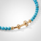 TaleClasp Turquoise-Colored Bead and Crystal Embellished Necklace - image 3