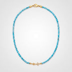 TaleClasp Turquoise-Colored Bead and Crystal Embellished Necklace - image 4