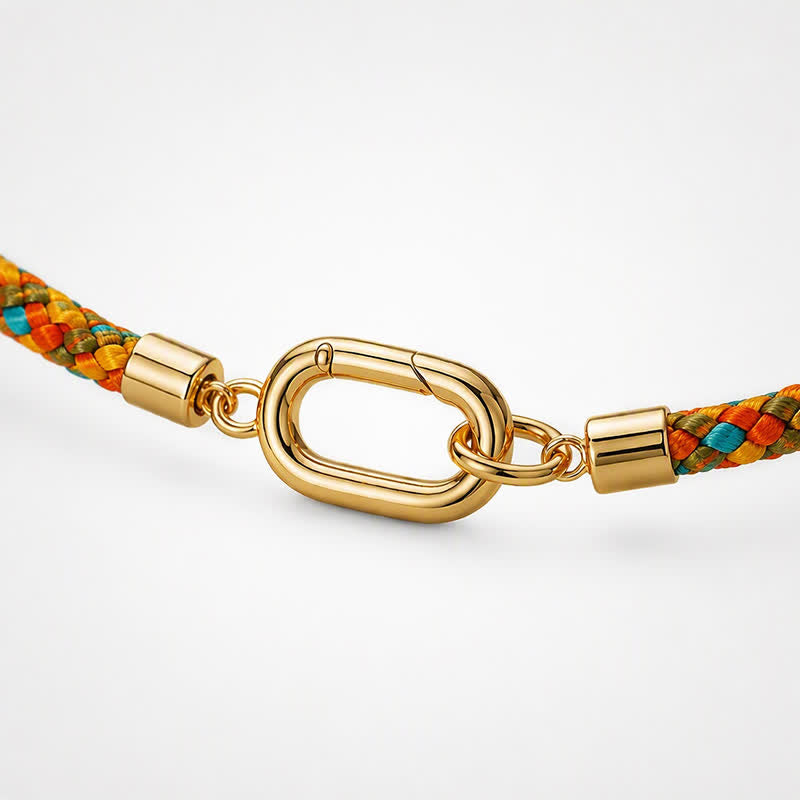 TaleClasp Sunset Braid Gold Oval Clasp Bracelet - image 3