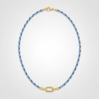 TaleClasp Coastal Blue Braided Front Clasp Choker Necklace - image 4