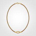 TaleClasp Sunset Gold-Tone Oval Clasp Braided Rope Necklace - image 4