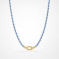 TaleClasp Coastal Blue Braided Front Clasp Choker Necklace - Blue - image 0