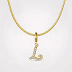 TaleClasp Letter L Gold Tone Arc Charm - image 4