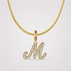 TaleClasp Letter M Gold Tone Arc Charm - image 4