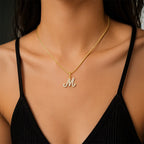 TaleClasp Letter M Gold Tone Arc Charm - image 1