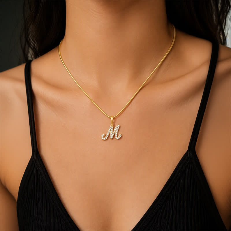 TaleClasp Letter M Gold Tone Arc Charm - image 1