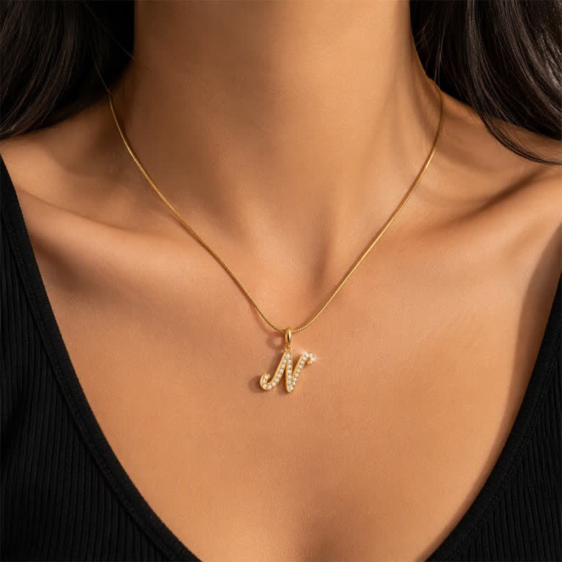 TaleClasp Letter N Gold Tone Arc Charm - image 1