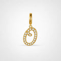 TaleClasp Letter O Gold Tone Arc Charm - Golden - image 0