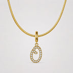 TaleClasp Letter O Gold Tone Arc Charm - image 4