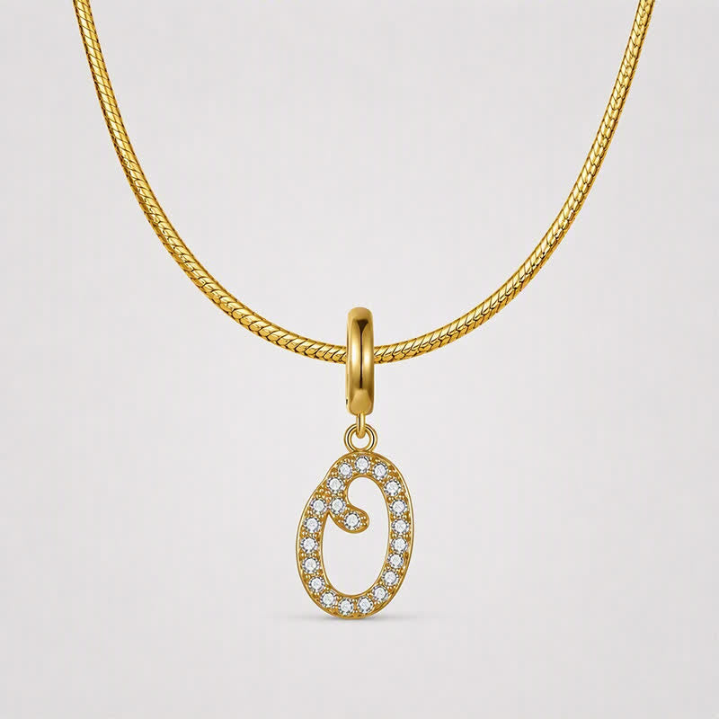 TaleClasp Letter O Gold Tone Arc Charm - image 4