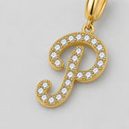 TaleClasp Letter P Gold Tone Arc Charm - image 3