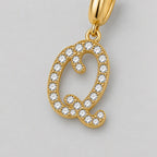 TaleClasp Letter Q Gold Tone Arc Charm - image 3