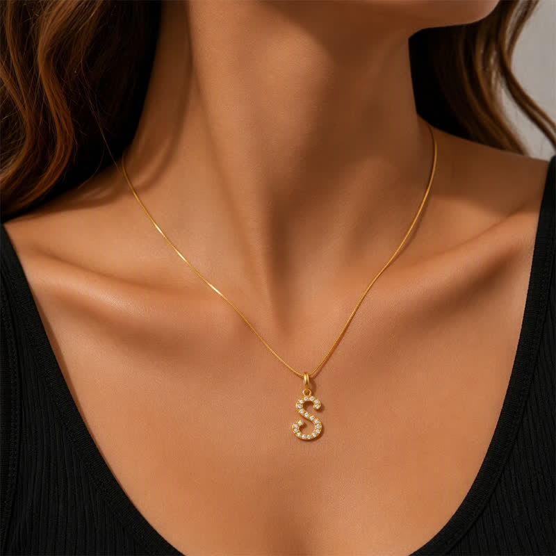 TaleClasp Letter S Gold Tone Arc Charm - image 1