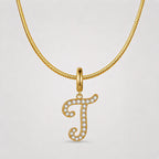 TaleClasp Letter T Gold Tone Arc Charm - image 4