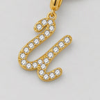 TaleClasp Letter U Gold Tone Arc Charm - image 3