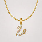TaleClasp Letter V Gold Tone Arc Charm - image 4