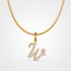 TaleClasp Letter W Gold Tone Arc Charm - image 4