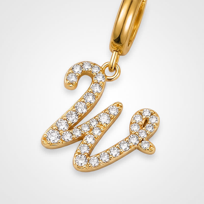 TaleClasp Letter W Gold Tone Arc Charm - image 3