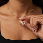 TaleClasp Letter W Gold Tone Arc Charm - image 1